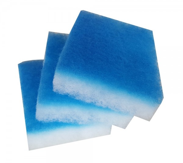 Filtermatte blau/weiß für Lüfter und Hausgeräte 50 x 50 cm